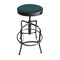 Holland Bar Stool Co Adjustable Stool, Clear Coat Finish, Graph Tidal Seat 910CL022 - alternate 1